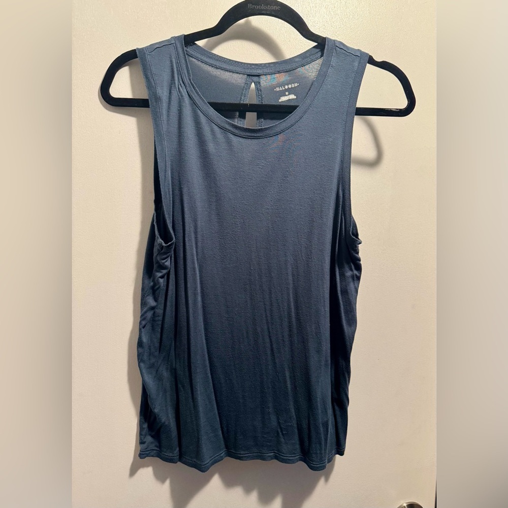 Blue athletic top